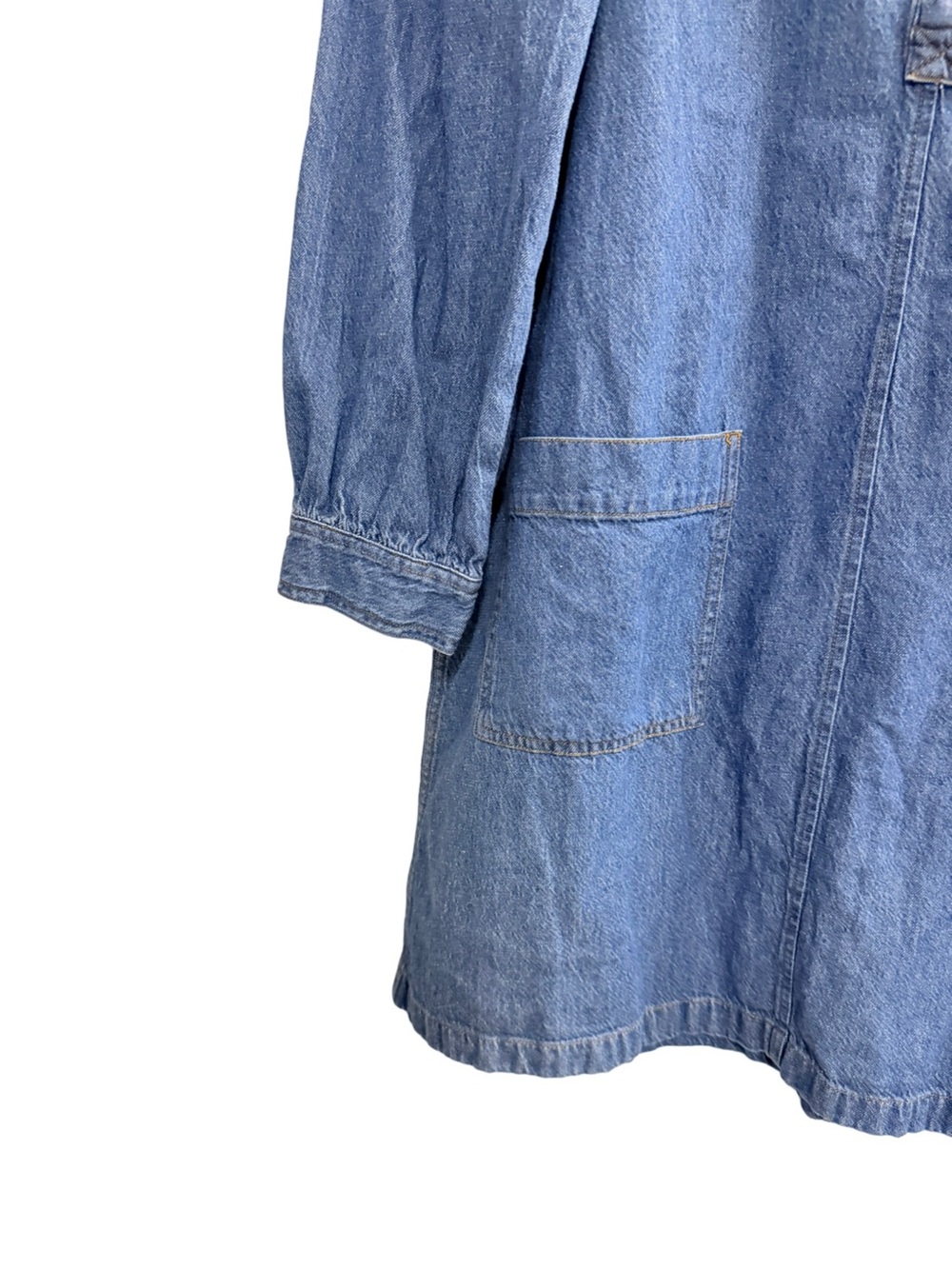 MADEWELL Denim Patch Pocket Popover Shirtdress Blue Size XL - Picture 6 of 10